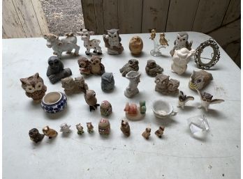 Small Figurines, Mainly Owls