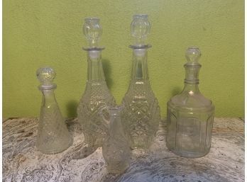 Decanters Large And Small