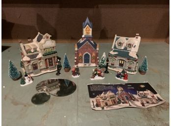 Light Up Christmas Village In Box