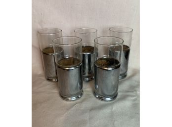 Insulated Metal Base Mid Century Glass Set