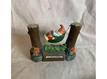 Sleeping Broncos Gnome In Hammock
