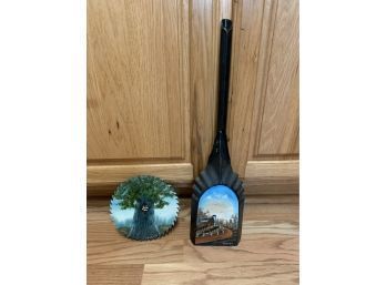 Painted Ash Shovel And Saw Blade