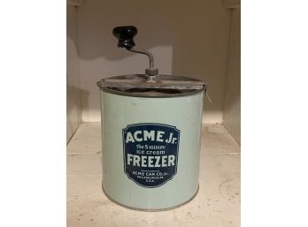 Acme Jr 5 Minute Ice Cream Freezer From 1912