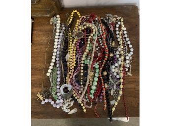 Bundle Of Costume Jewelry Necklaces