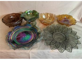 Carnival And Colored Glass (6 Pieces)