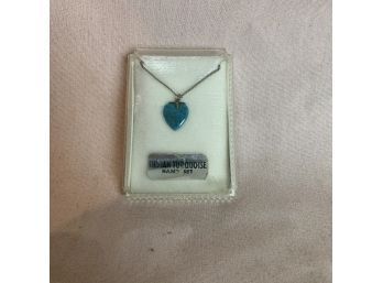 Indian Turquoise Heart Necklace