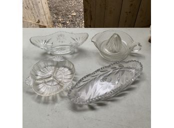 Glass Dishes And Juicer