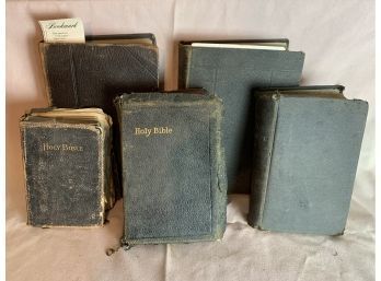 Three Antique Bibles, Two Church History LDS