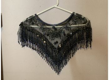 Vintage Beaded Sequin Shawl/cape