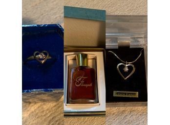 Necklace, Ring, And Perfume