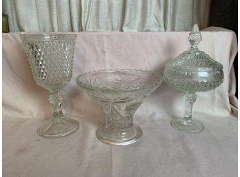 Pedestal Glass Compotes/candy Dishes
