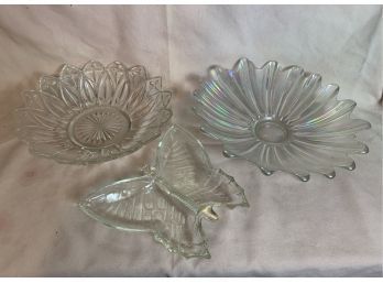Flower Bowls And Butterfly Dish