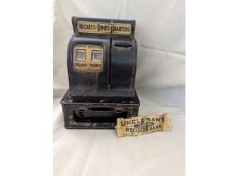 Uncle Sams 3 Coin Register Bank Toy