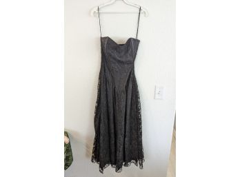 Vintage Positively Ellyn Black Lace Cocktail Dress