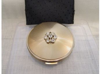 Stratton Compact With Rhinestone Design On Top