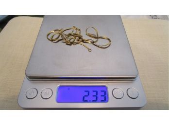 14k Gold Italy Herringbone Chain Necklace - Damaged