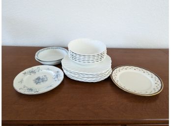 Plates And Bowls - J&G Meakin, Royal Standard, Noritake, Lenox