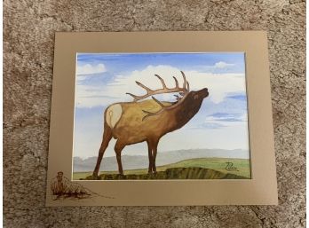 Bugling Elk Painting By Donn Conn