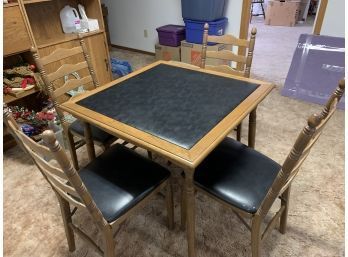 Vintage Stakmore Folding Table And Chairs