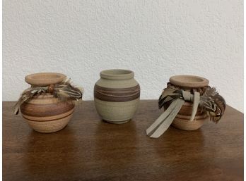 Small Handmade Studio Pottery Vases