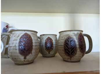 Leaf Design Mugs