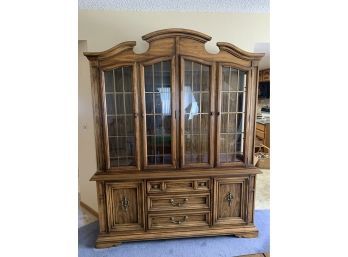 Stanley Lighted China Cabinet Hutch