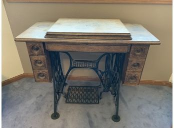 Singer Treadle Sewing Machine Table