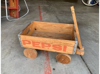 Wooden Pepsi Bottle Crate Wagon