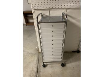 10 Drawer Rolling Storage Cart (#1)