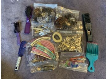 Brushes, Hair Clips, Barettes, And Bobby Pins
