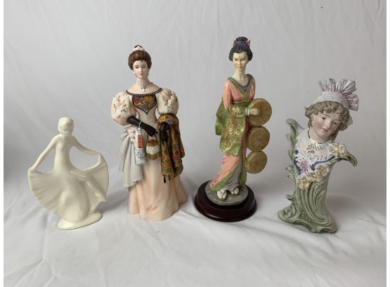 Assortment Of Women Figurines / Statues