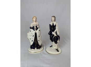 Porcelain Colonial Couple Figurines