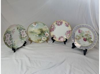Hand Painted Floral Decorative Plates
