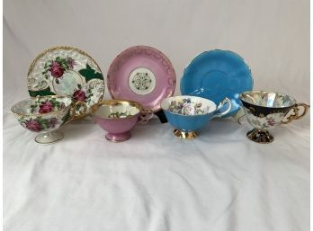 Teacups And Saucers - Ucagco, Queen Anne, And Unmarked