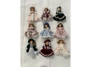 Porcelain Doll Ornaments
