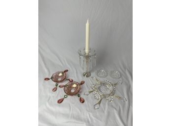 Beautiful Candlestick Drip Protectors / Wax Catchers