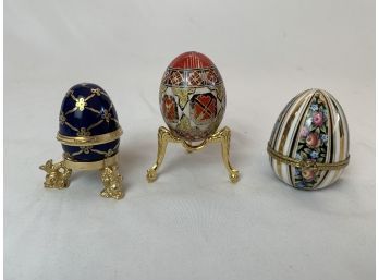 Decorative Eggs - Trinket Boxes And Painted Egg
