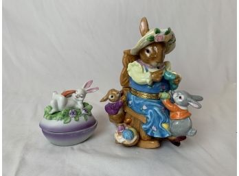 Bunny Rabbit Trinket Boxes