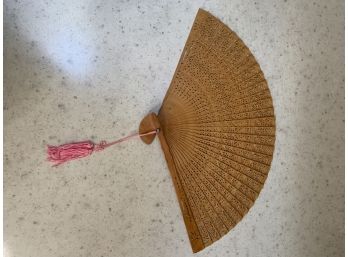 Japanese Wood Folding Hand Fan