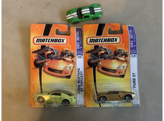 3 Matchbox Cars