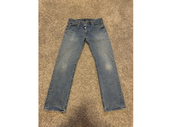 Levis 501 Button Fly Jeans 32W 32L (#2)