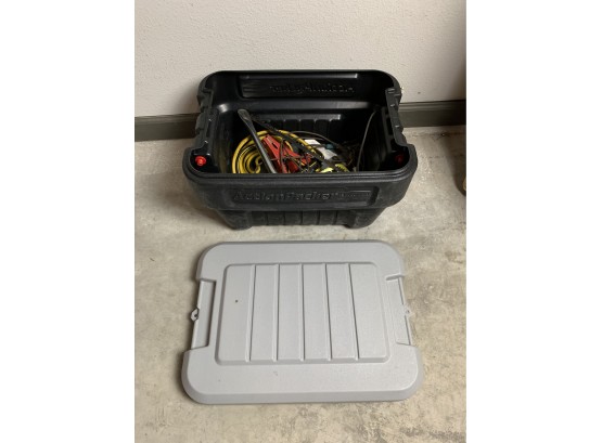 Rubbermaid Action Packer Container And Its Contents