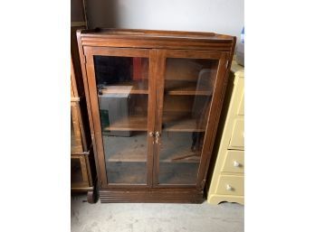 Antique Glass Door Display Cabinet
