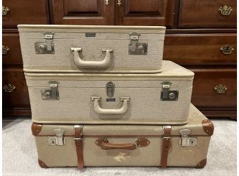 Trio Of Vintage Suitcases