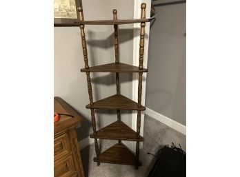 Vintage 5 Tier Corner Shelf