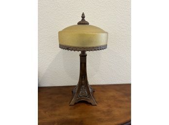 Glass Shade Art Deco Style Table Lamp