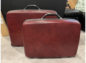 2 Pieces Of Vintage Samsonite Hardsided Luggage