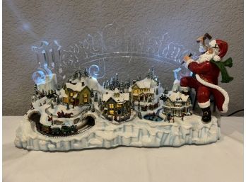 Thomas Kincade Santas Inspiration Illuminated Moving Musical Wonderland