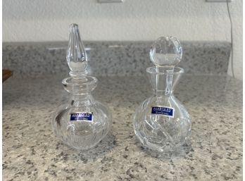 Pair Of Marquis By Waterford Crystal Perfume Bottles