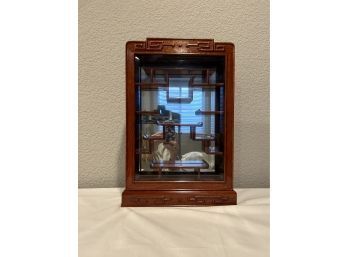 Chinese Rosewood Wall Hanging Display / Curio Cabinet